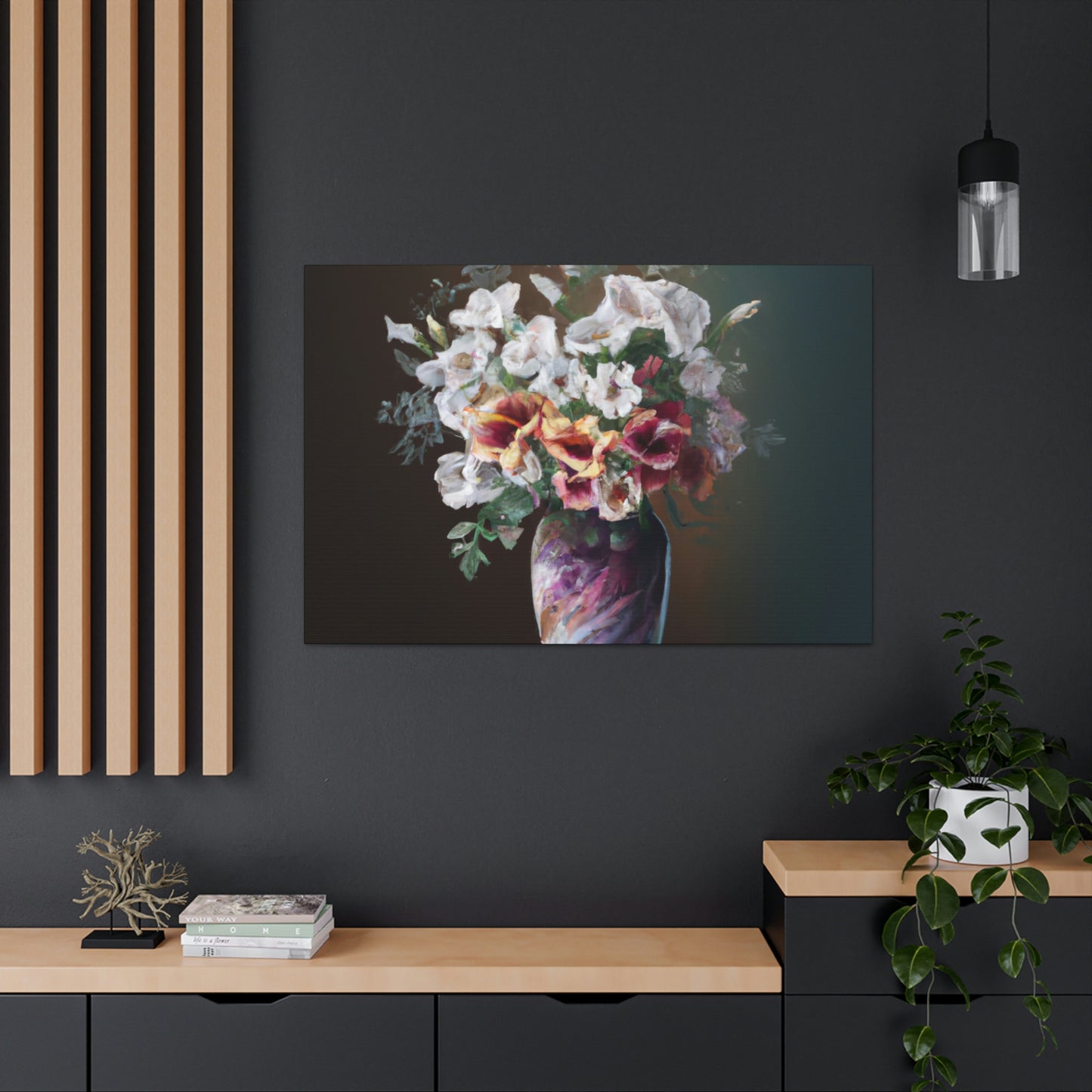 Floral Finesse Dreaming - Canvas