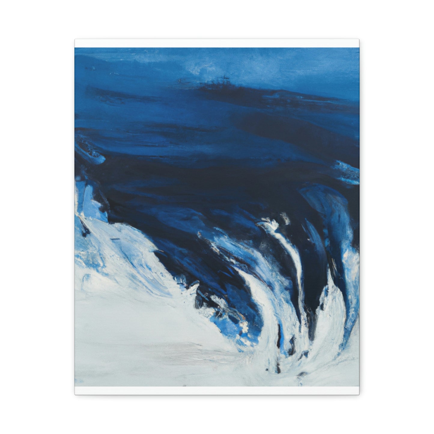 Blue Intricate Flux. - Canvas