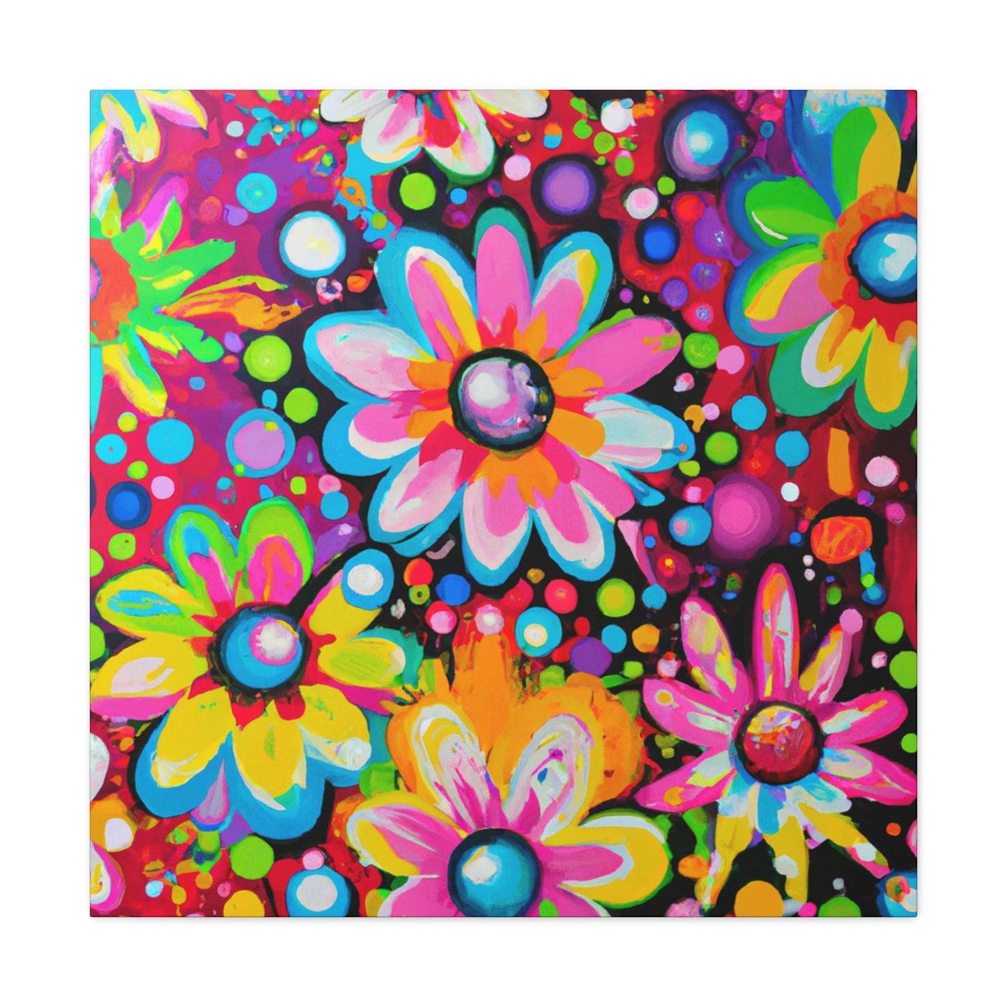 Vibrant Bloom. - Canvas