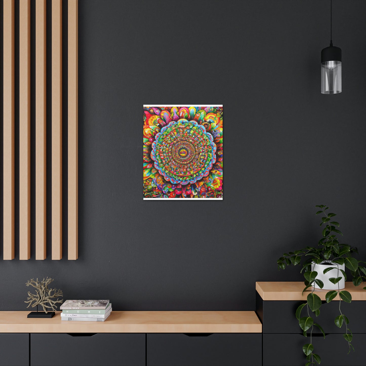 Psychedelic Bloom. - Canvas