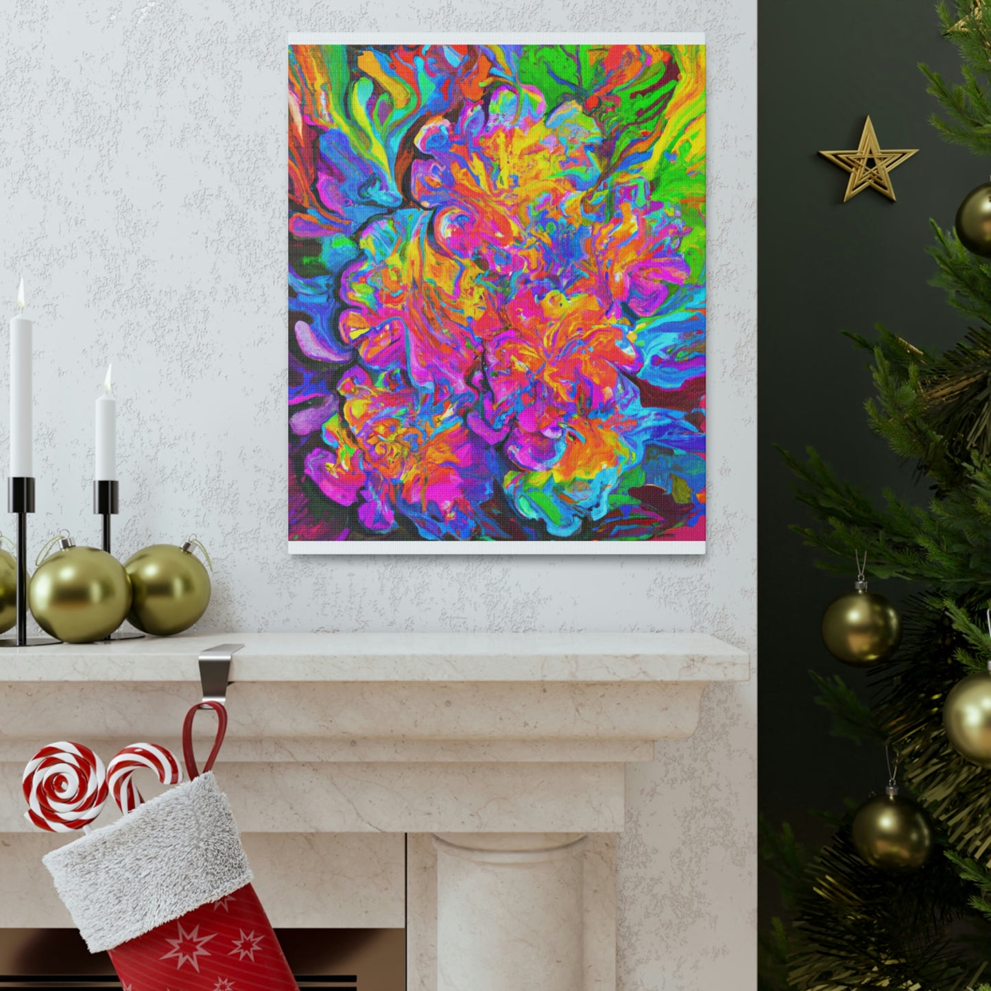 Vivid Blooms. - Canvas