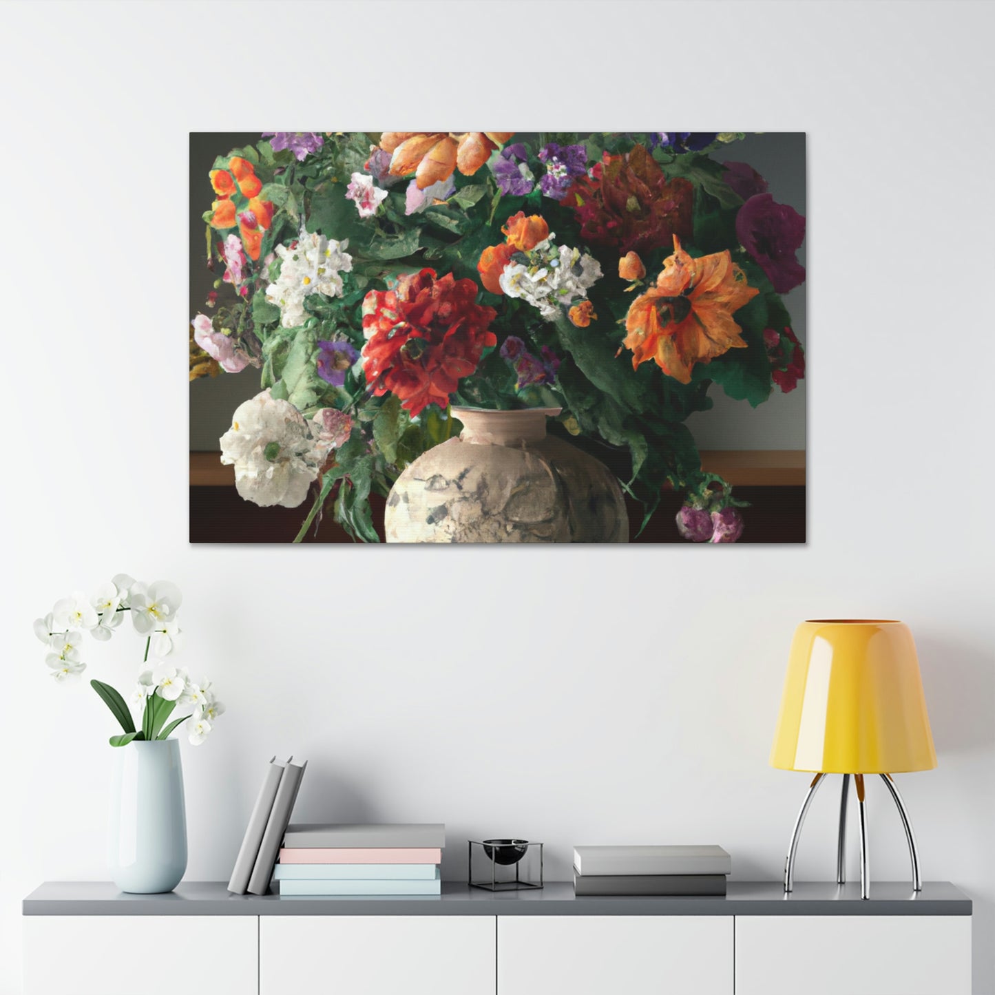 Vibrant Floral Bliss - Canvas