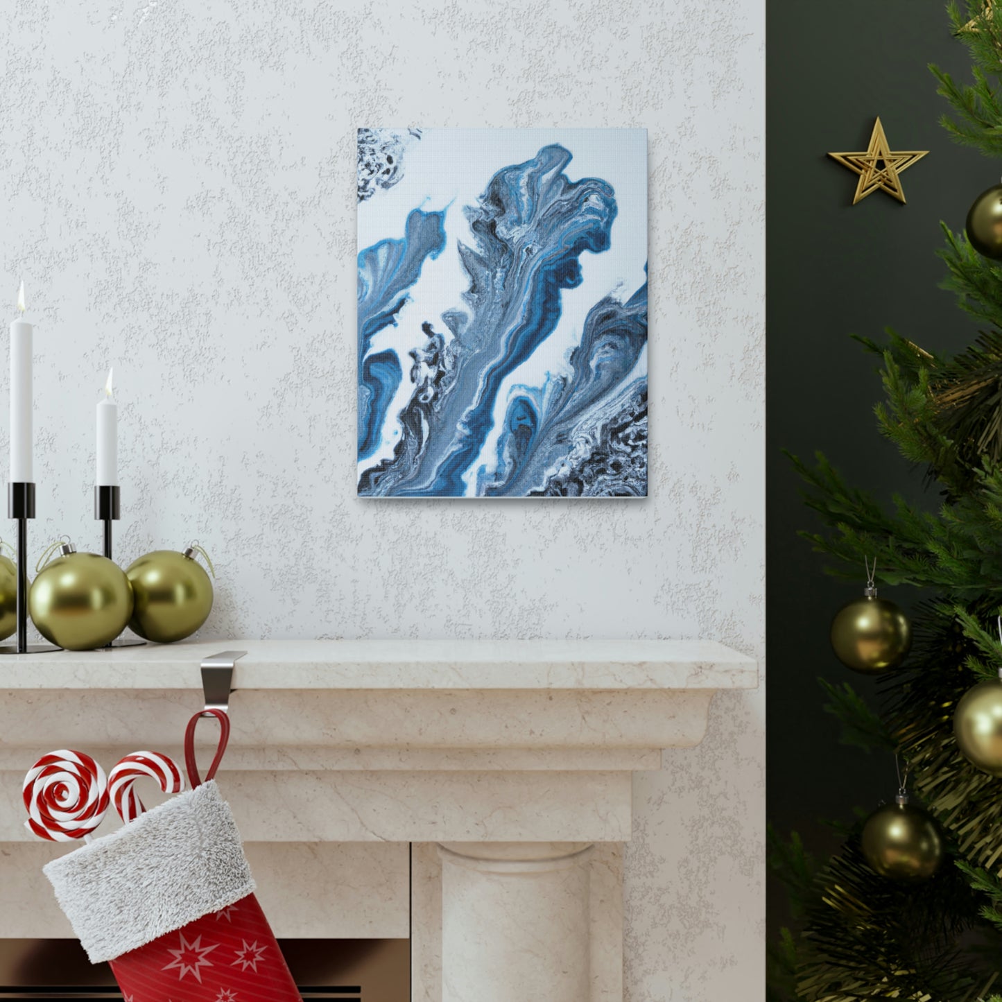 Blue Whirl - Canvas