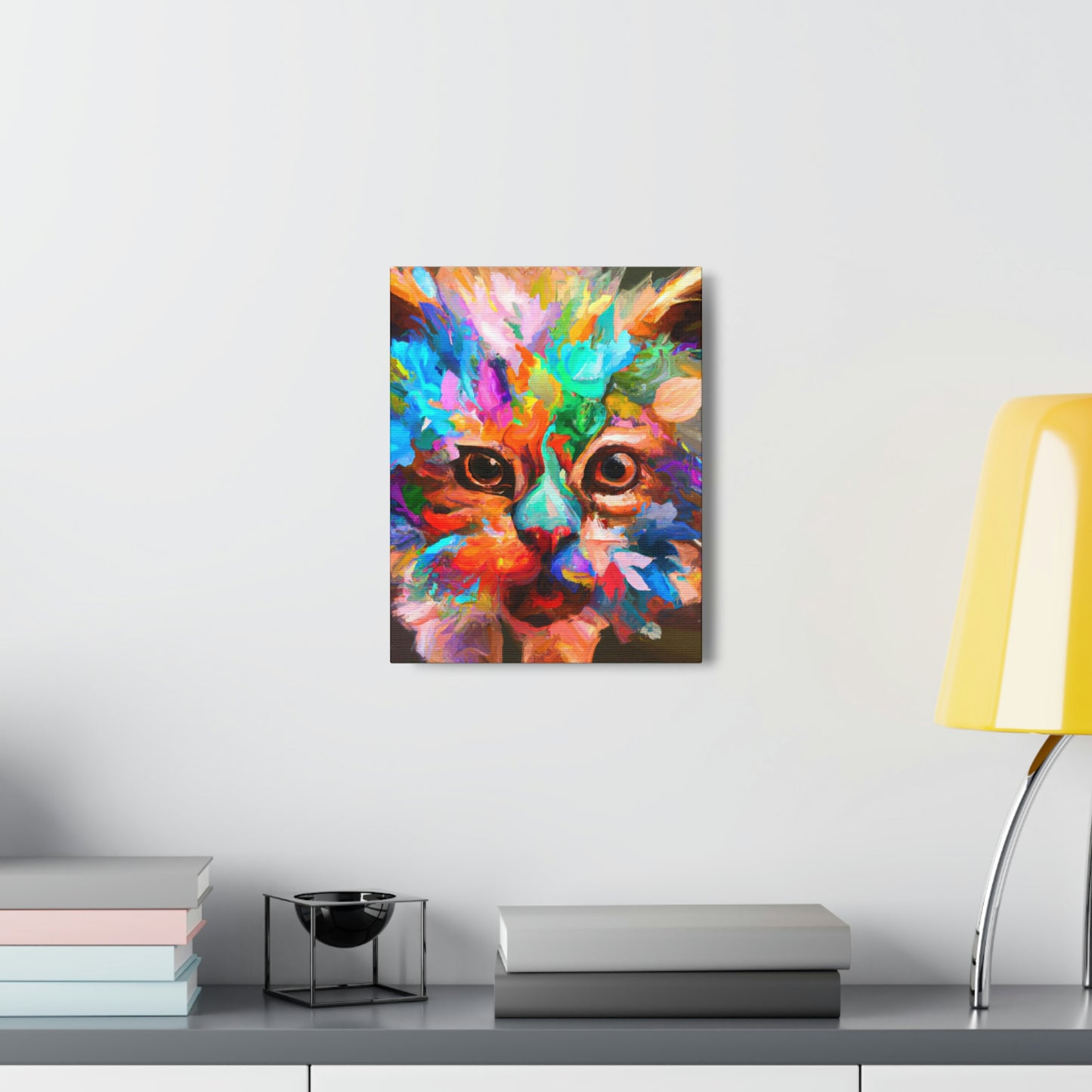 "Floral Feline" - Canvas