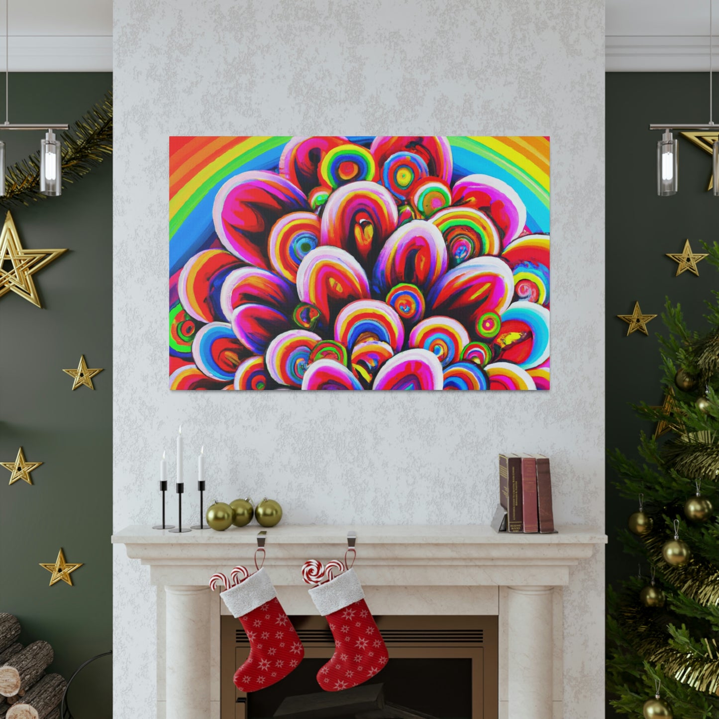 Vivacious Blooms. - Canvas
