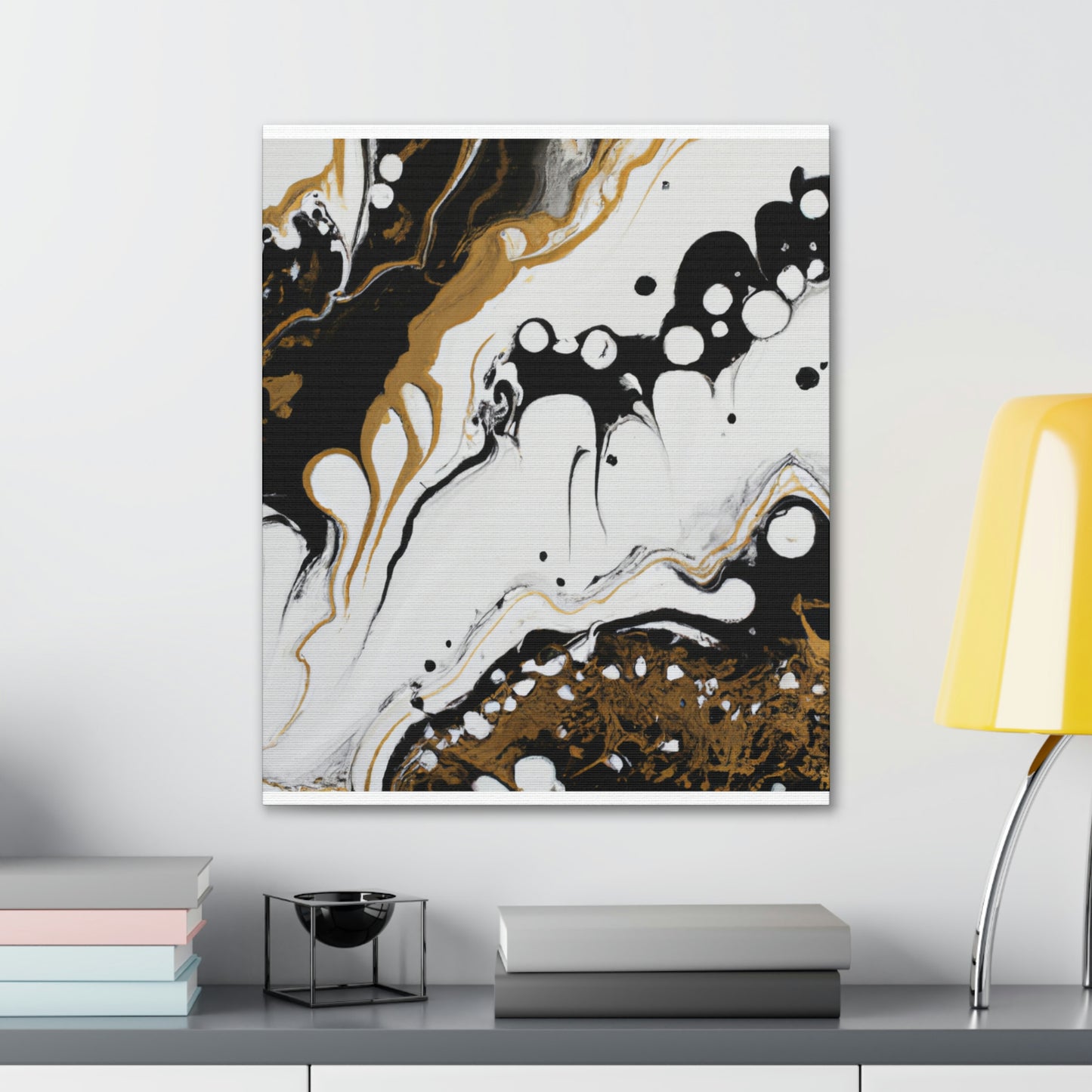 Mystic Gold Wave. - Canvas
