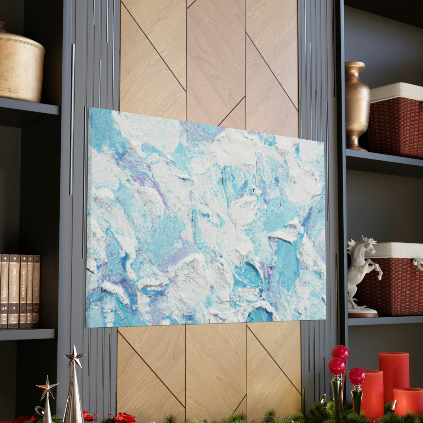 "Aqua Lace" - Canvas
