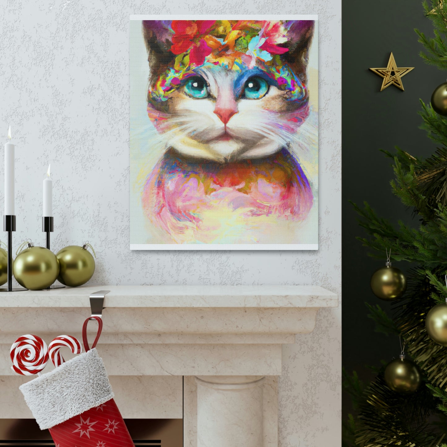 Bloom Cat - Canvas
