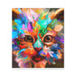 "Floral Feline" - Canvas