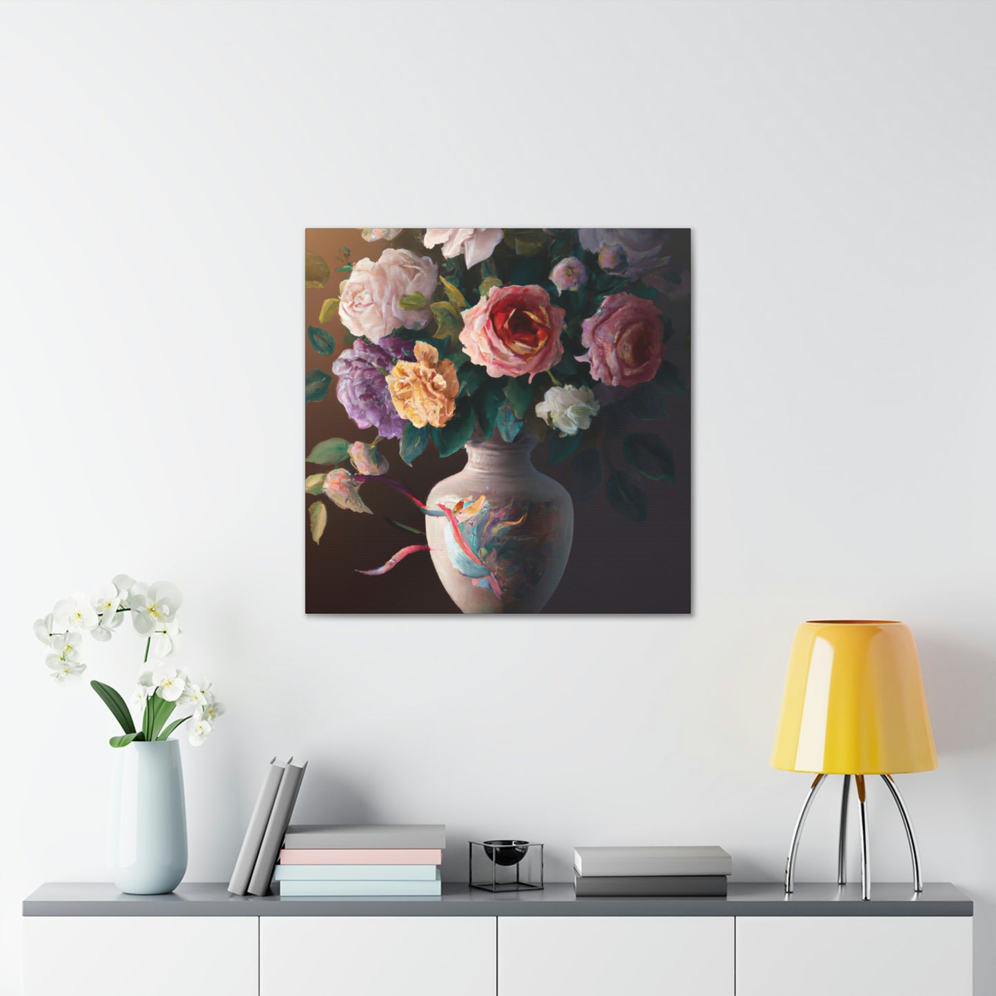 Blooming Petal Splendor - Canvas