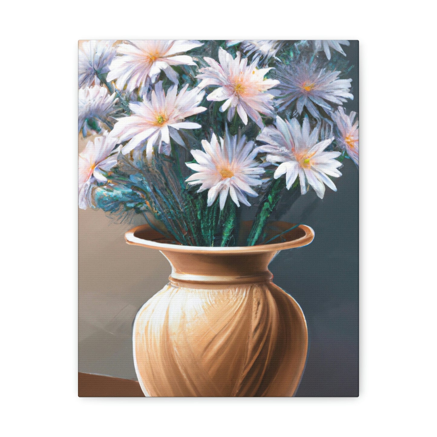 "Flower Vase Delight." - Canvas