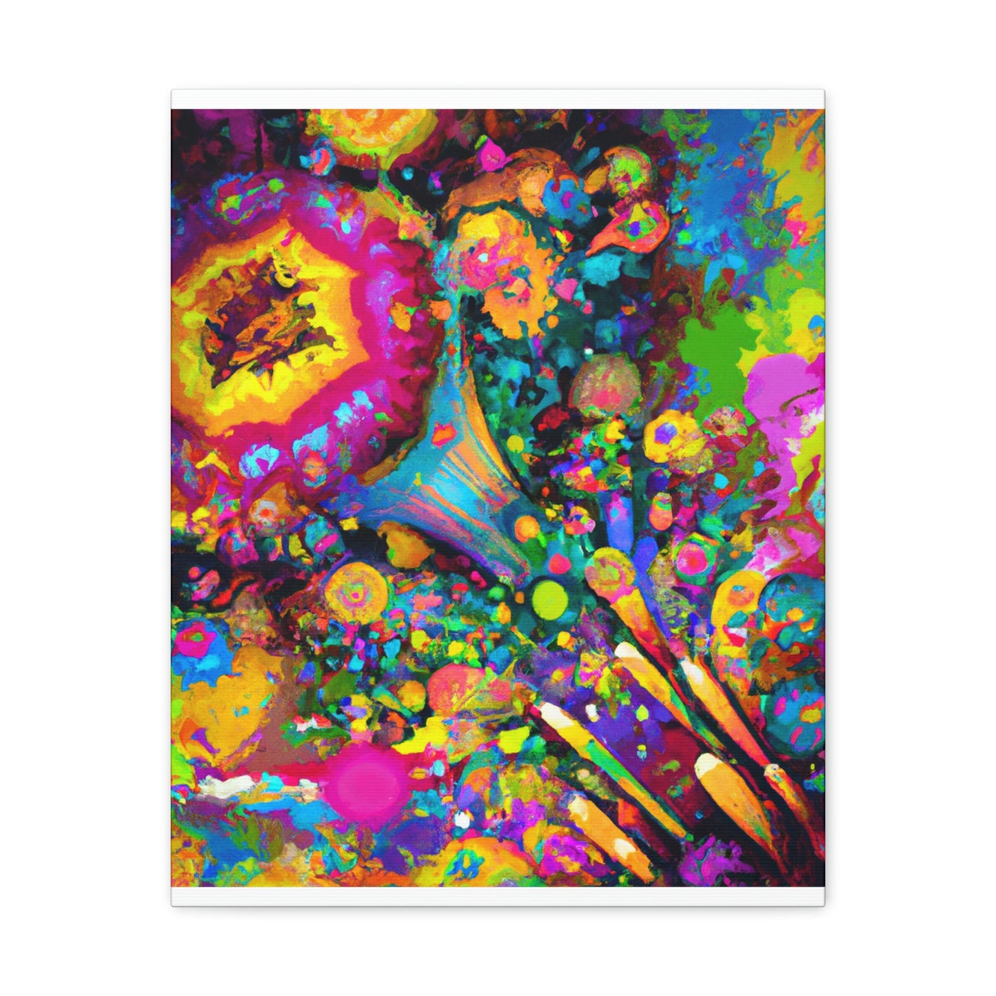 "Psychedelic Bloom" - Canvas