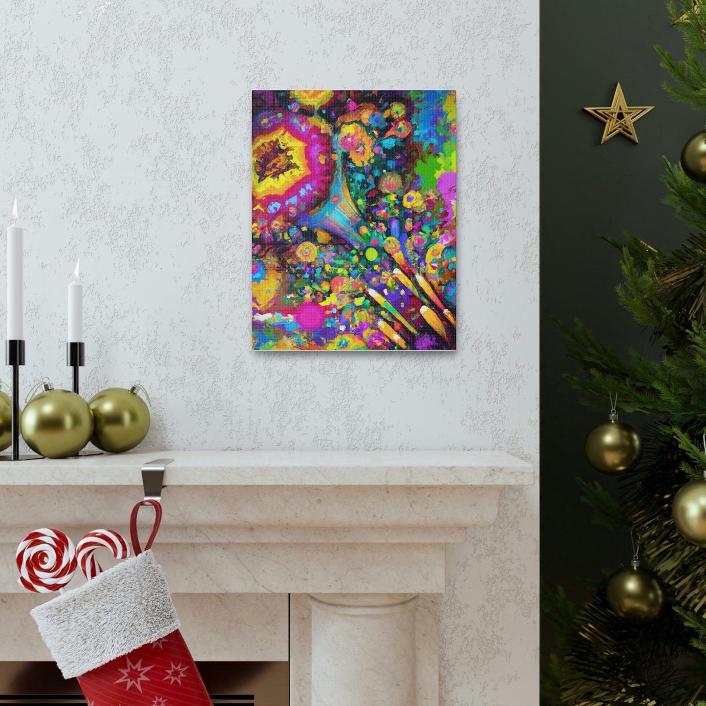 "Psychedelic Bloom" - Canvas