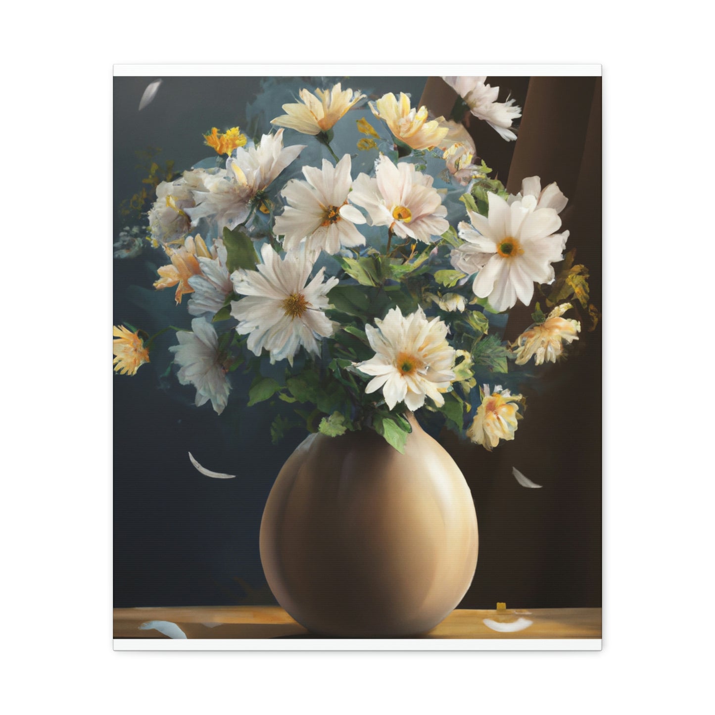 Vase Floral Splendor - Canvas
