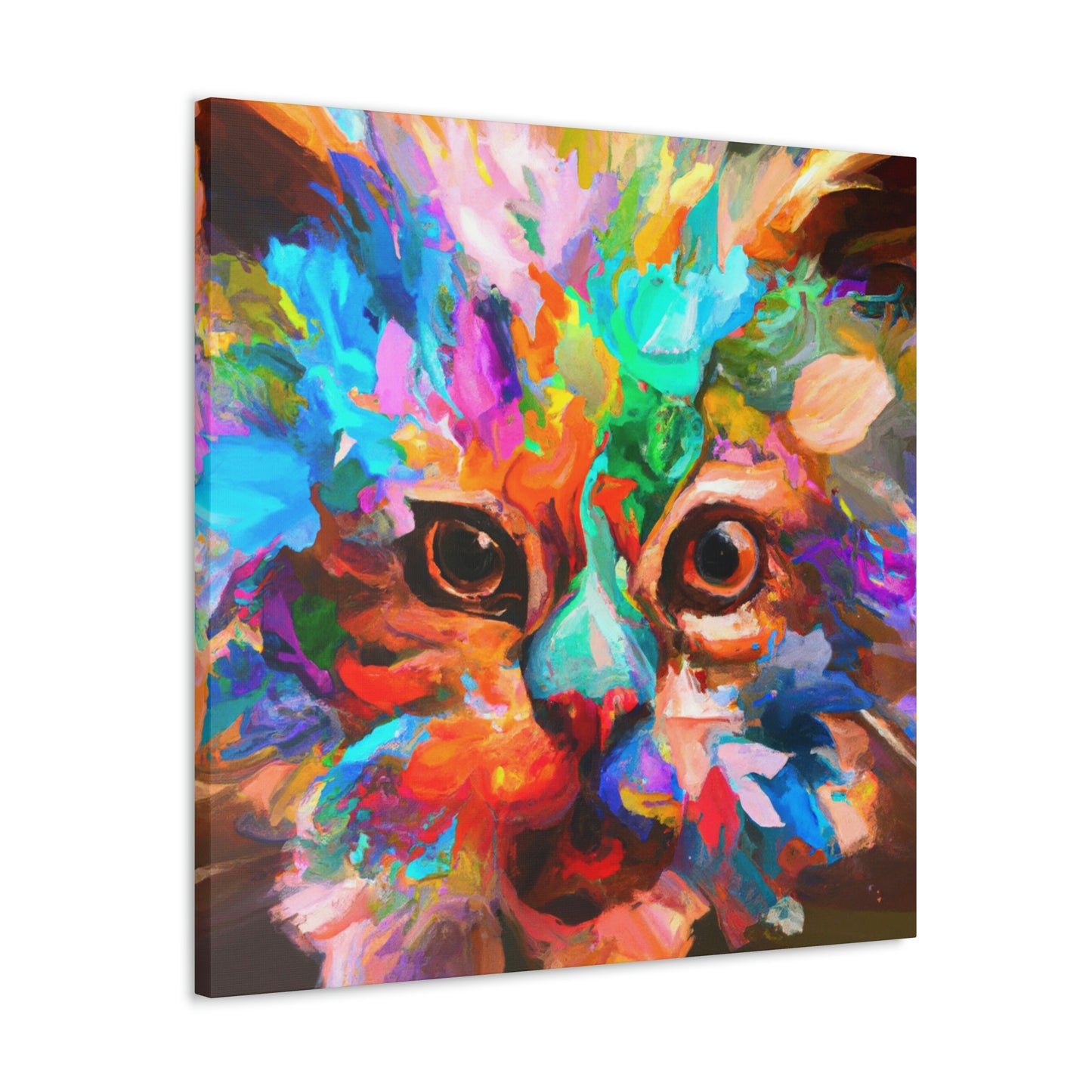 "Floral Feline" - Canvas