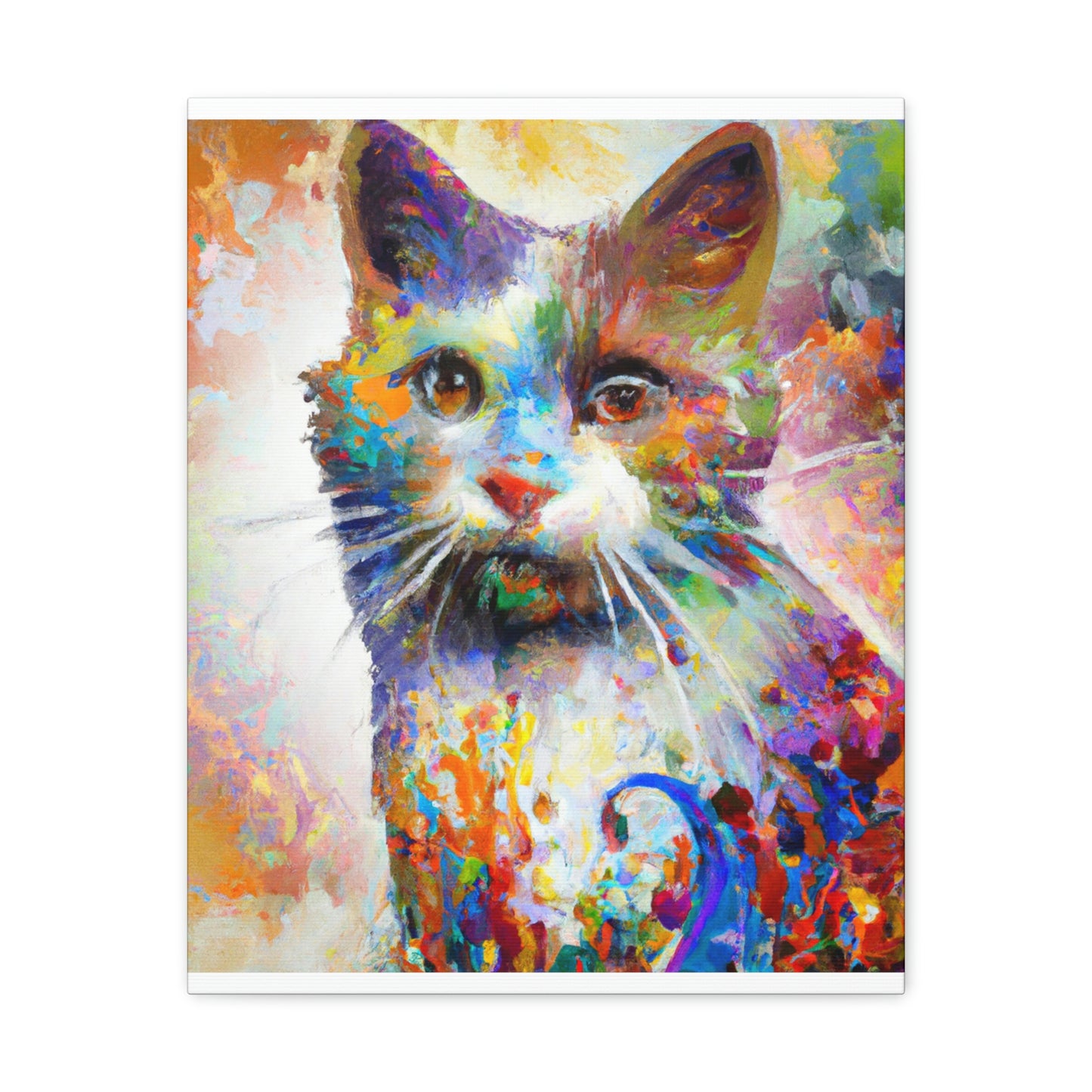 Bloomy Feline! - Canvas