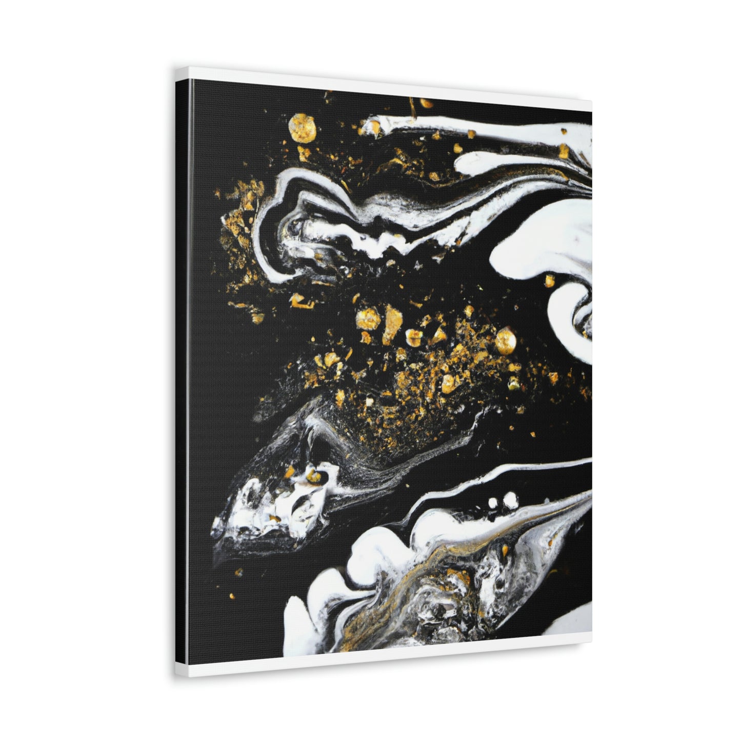 Golden Flow Fusion - Canvas