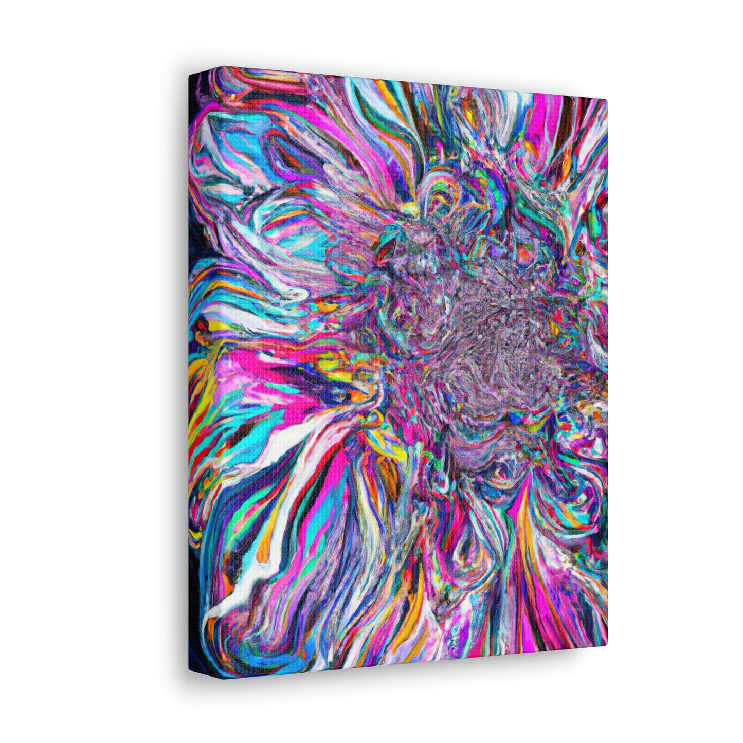 Psychedelic Bloom. - Canvas