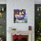 "Fur Florals" - Canvas