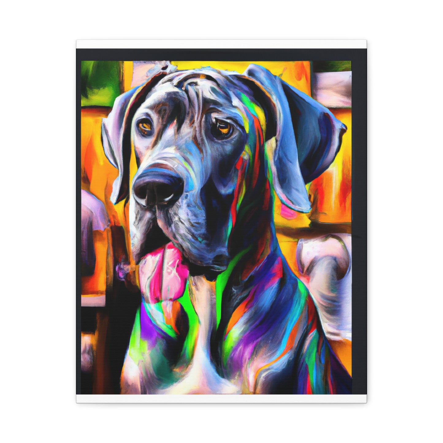 Colorful Canine Joy - Canvas