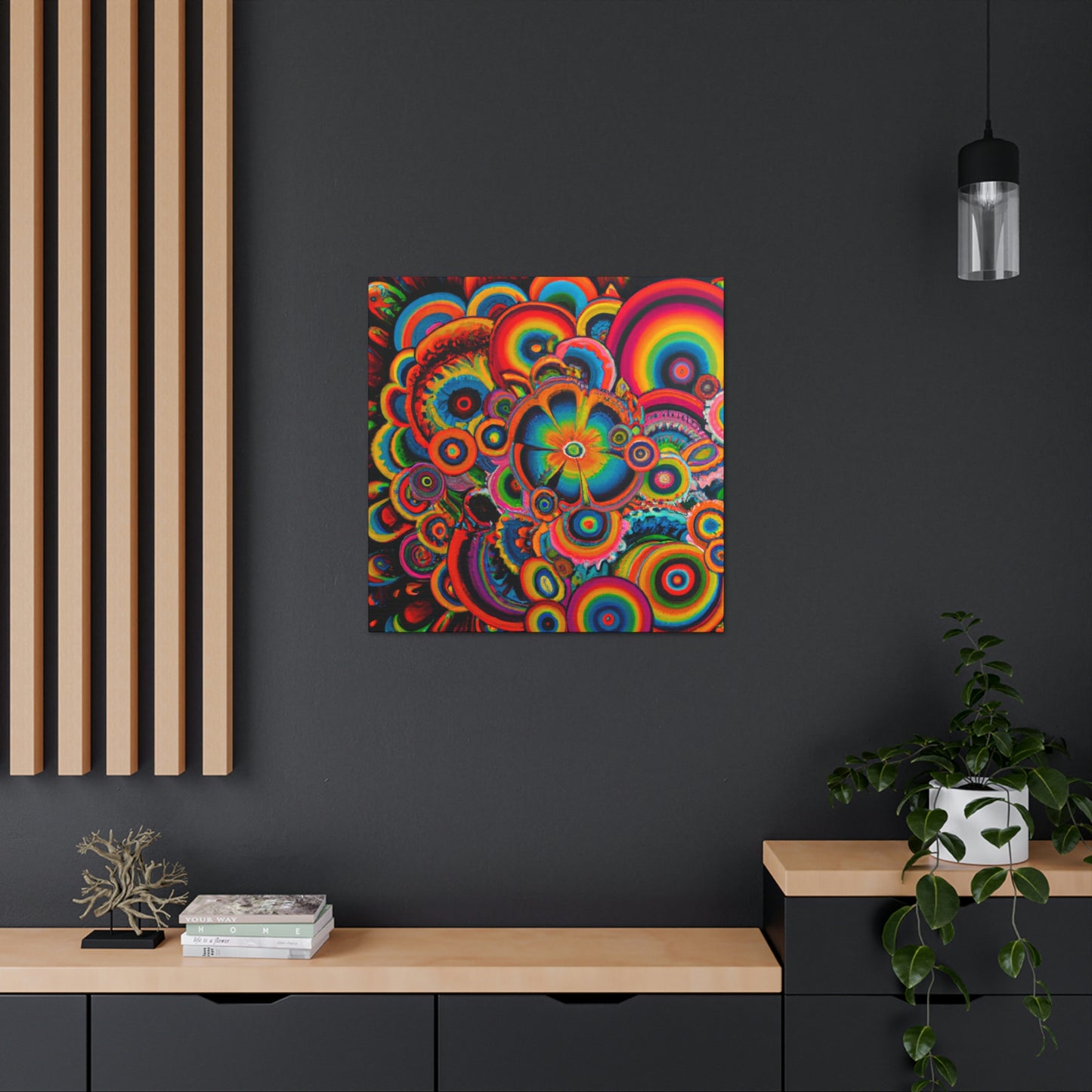 "Psychedelic Petals" - Canvas