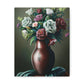 "Delicate Floral Flourish" - Canvas