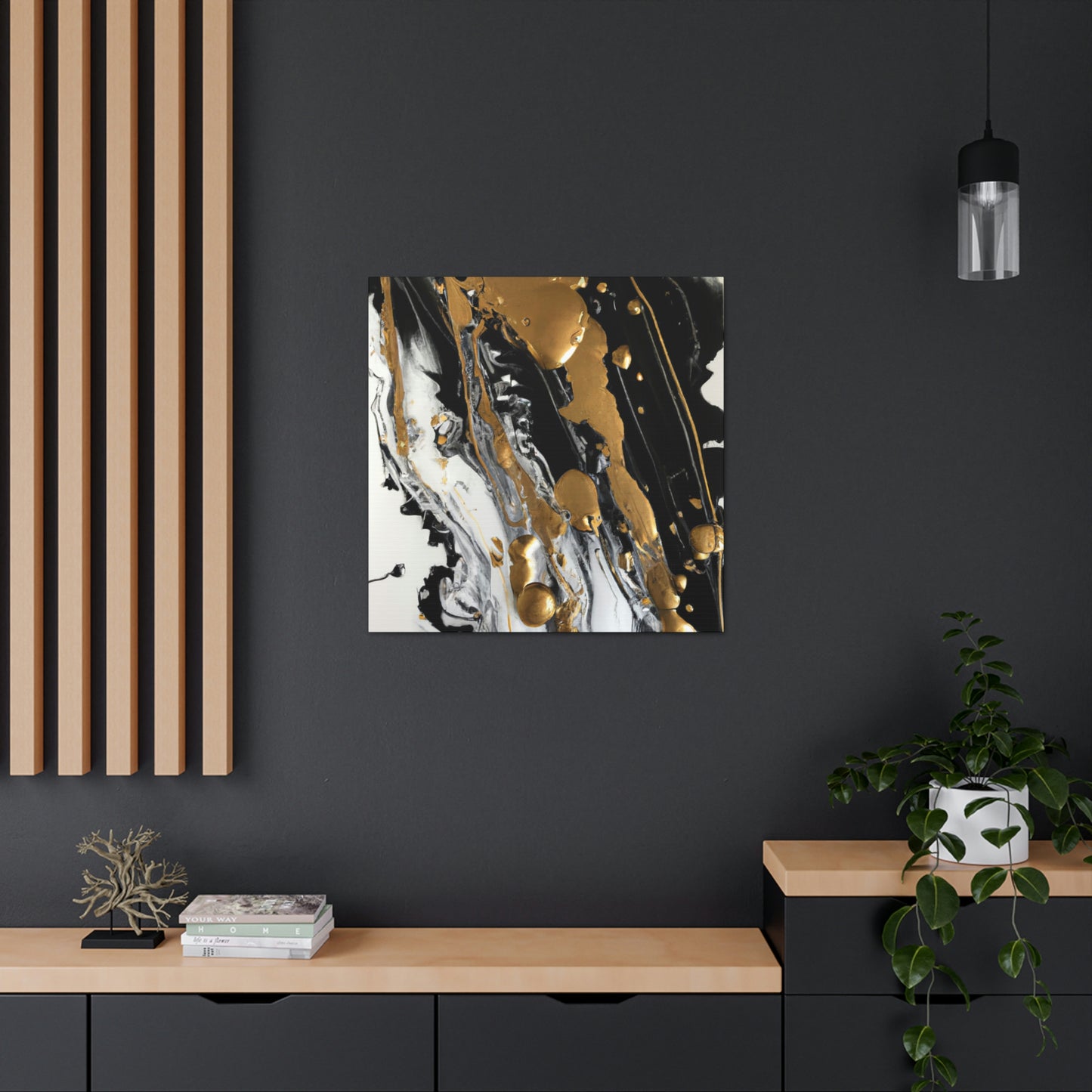 Glittering Noir Luxe - Canvas