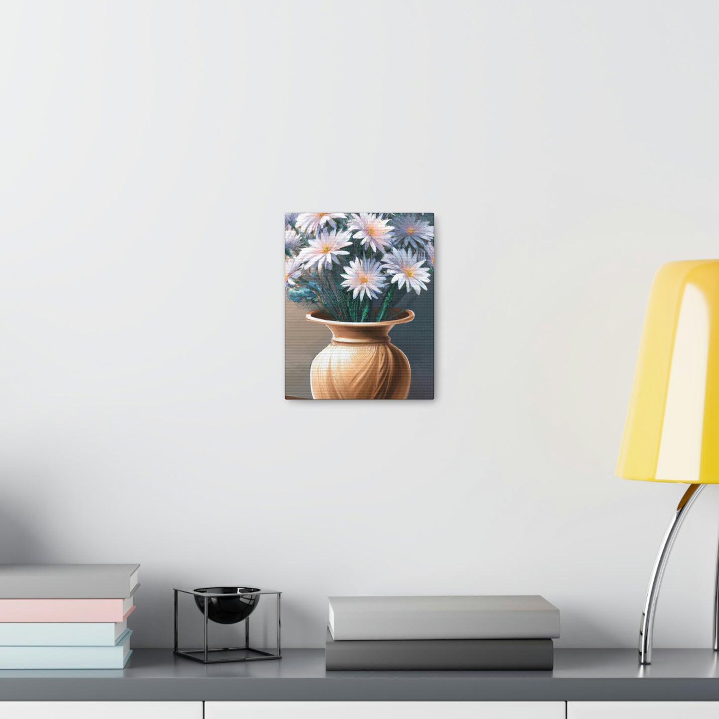 "Flower Vase Delight." - Canvas
