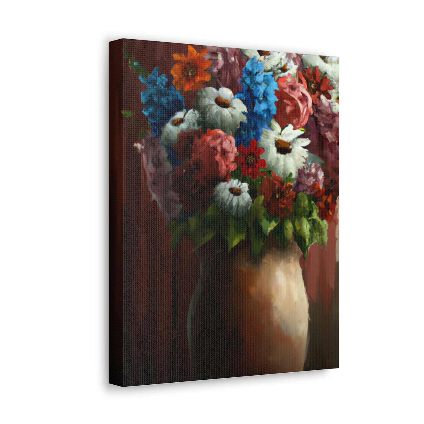 Vibrant Petal Bouquet. - Canvas