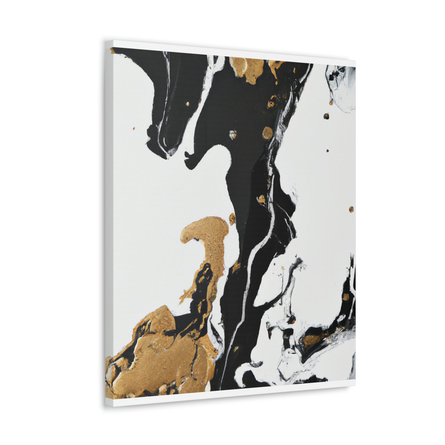 Midnight Gilded Bloom - Canvas