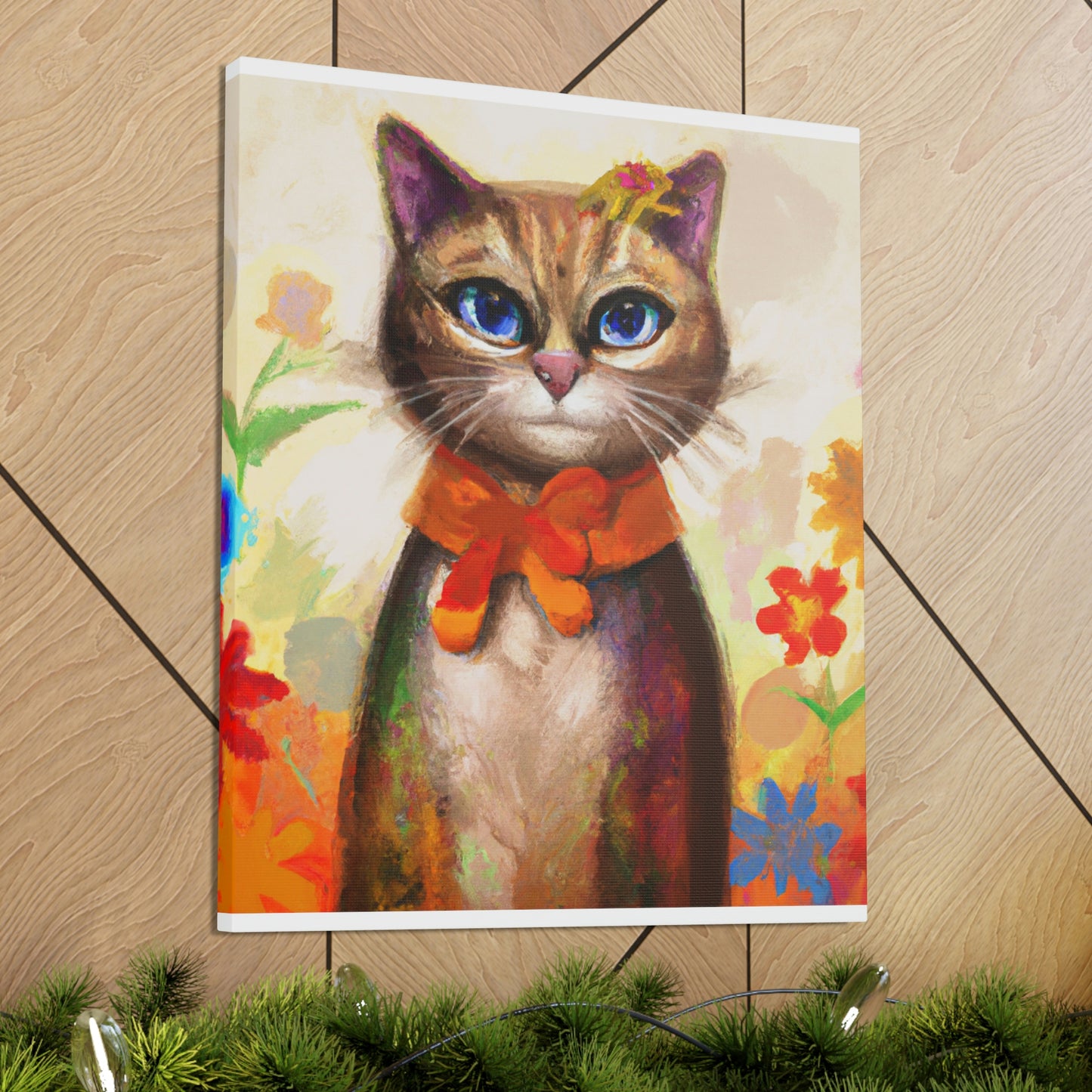 Feline Flora - Canvas