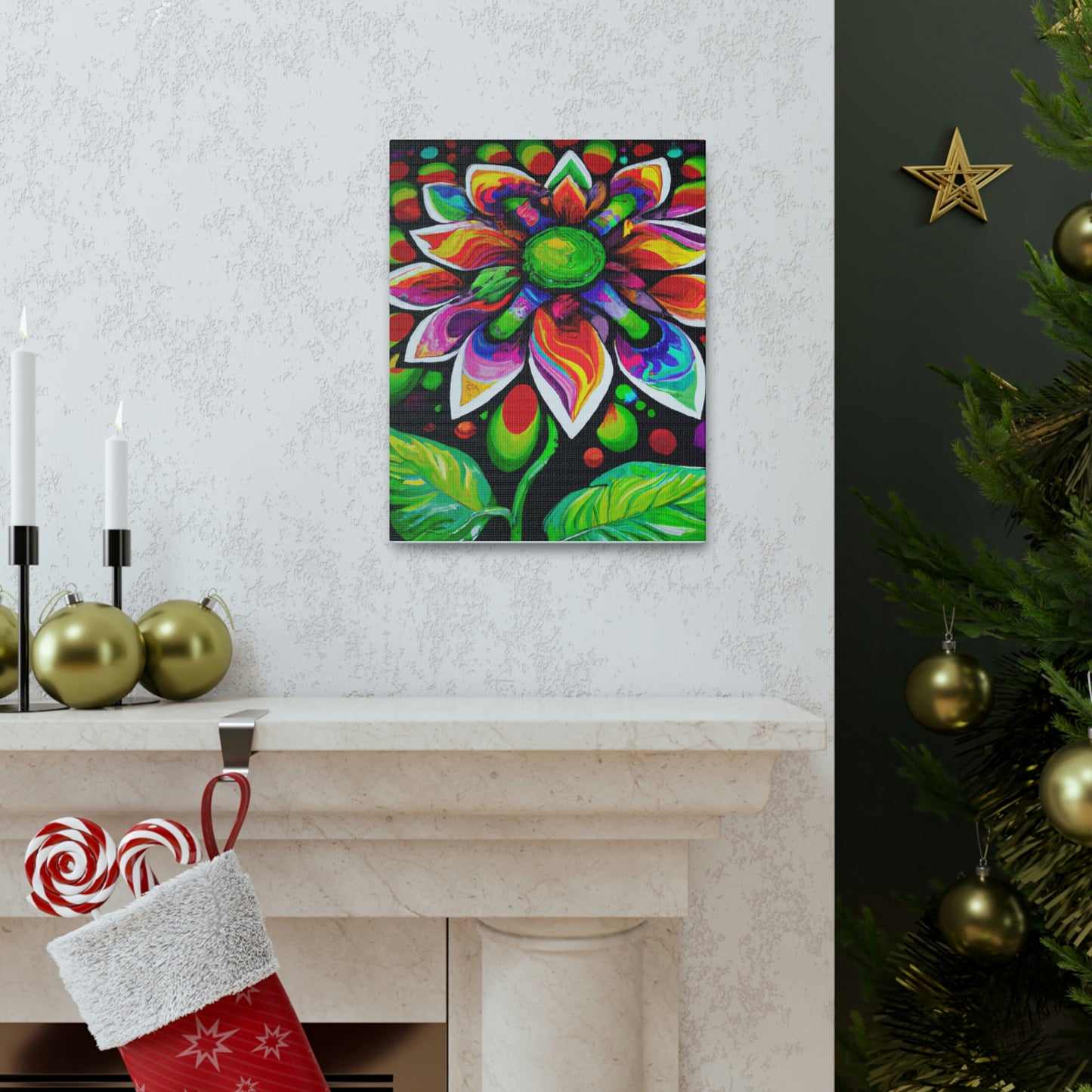 Vibrant Bloom. - Canvas