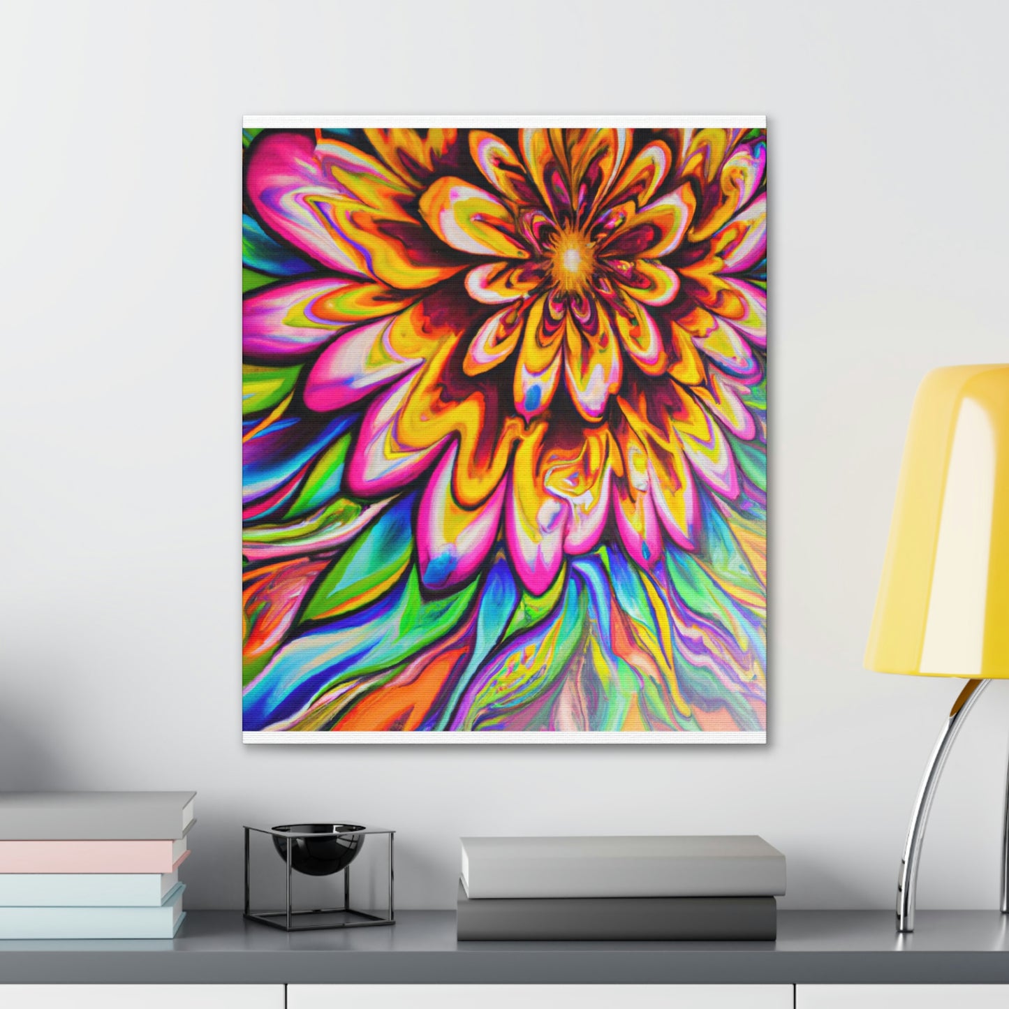 Psychedelic Bloom - Canvas