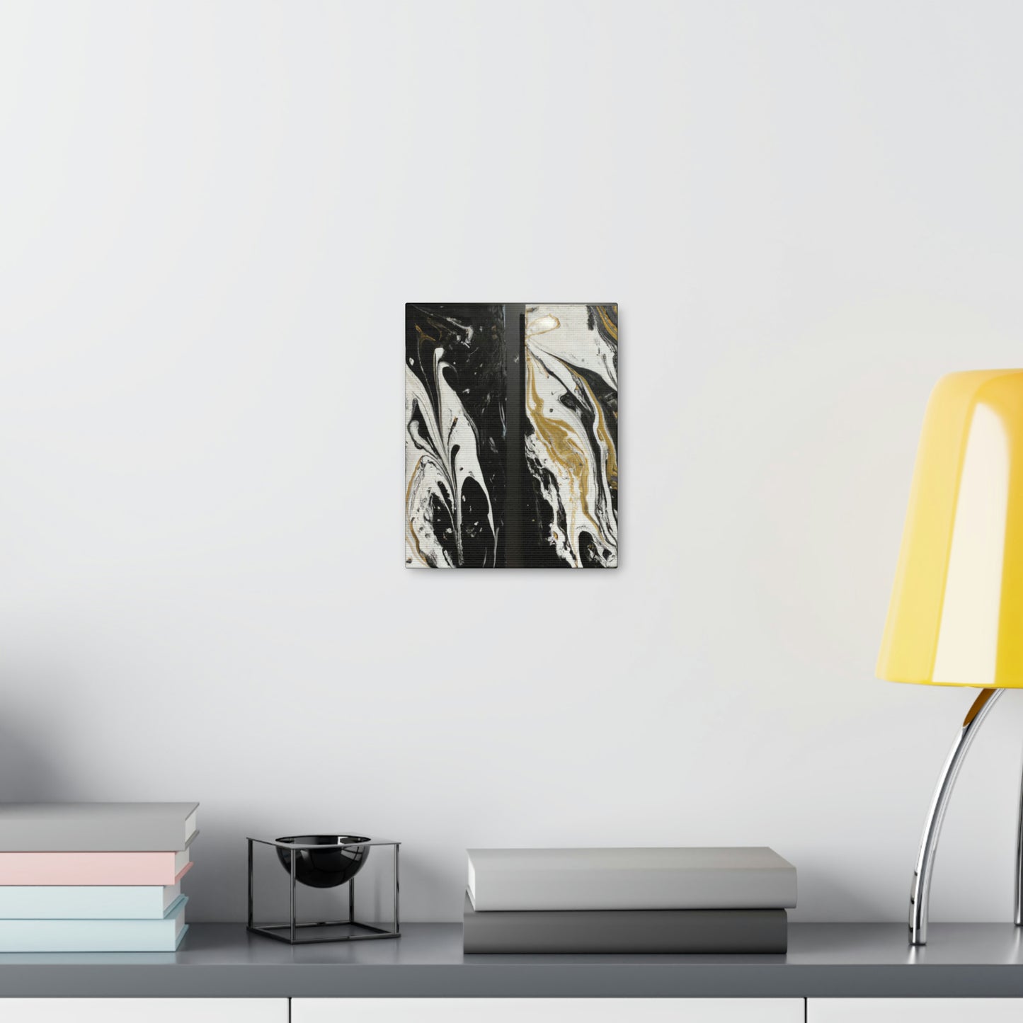 Gilded Liquid Chaos. - Canvas