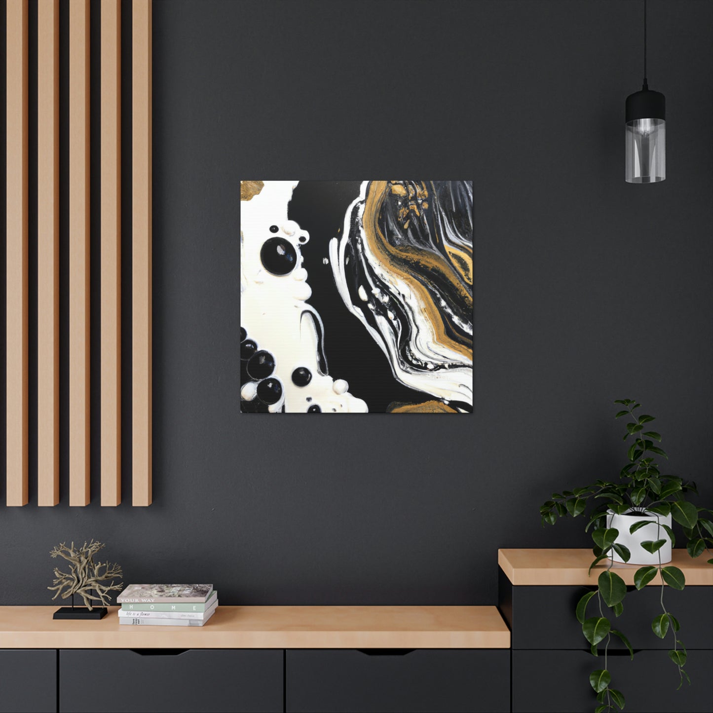 Galactic Gold Pour - Canvas