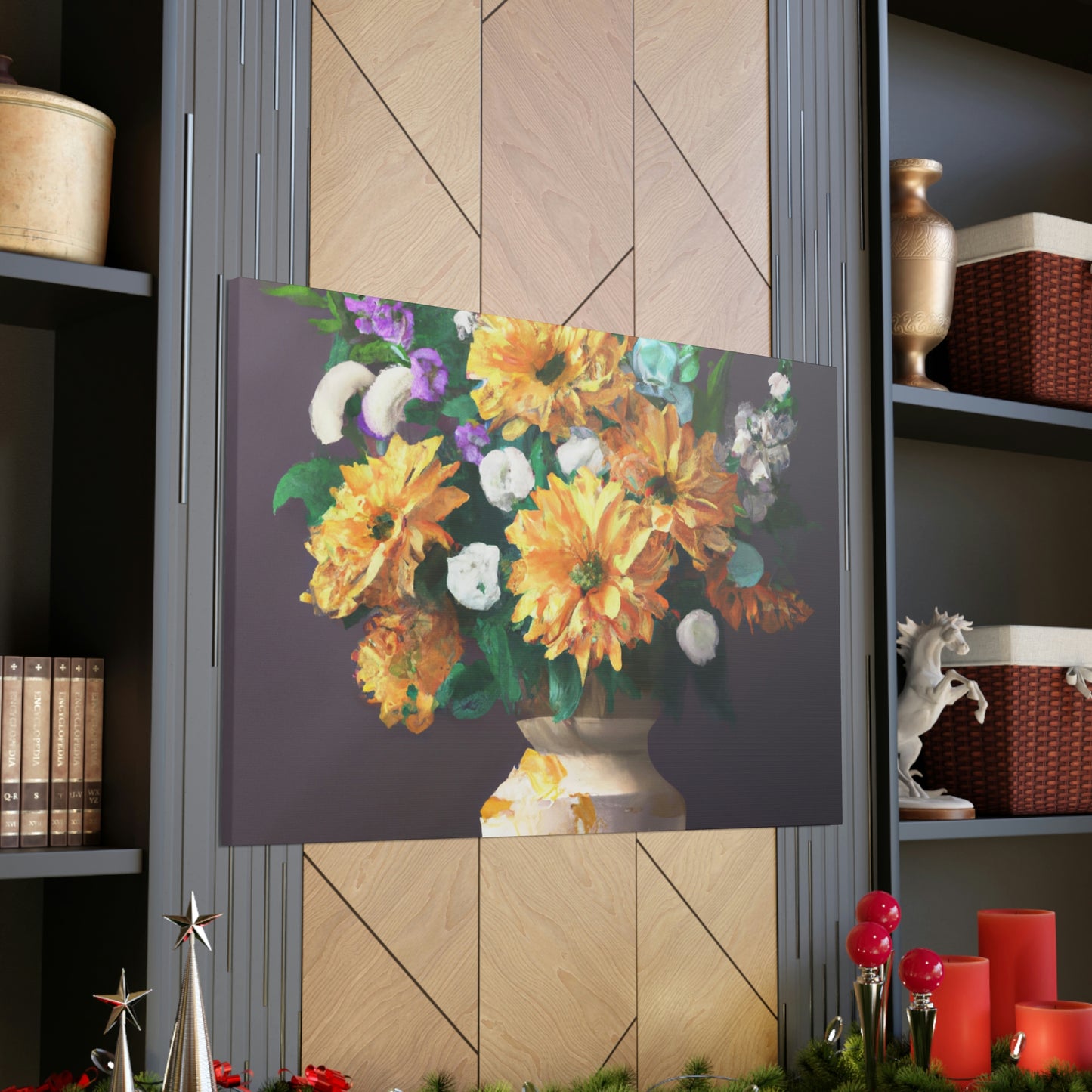 Vibrant Floral Dream - Canvas