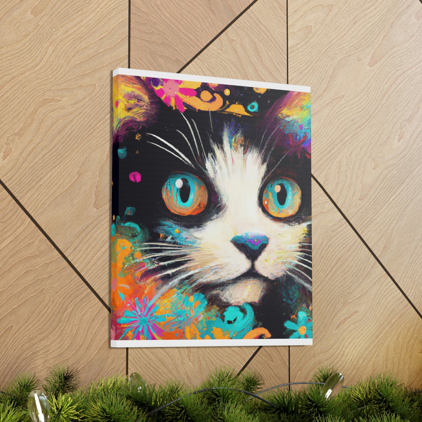 Feline Flourish. - Canvas