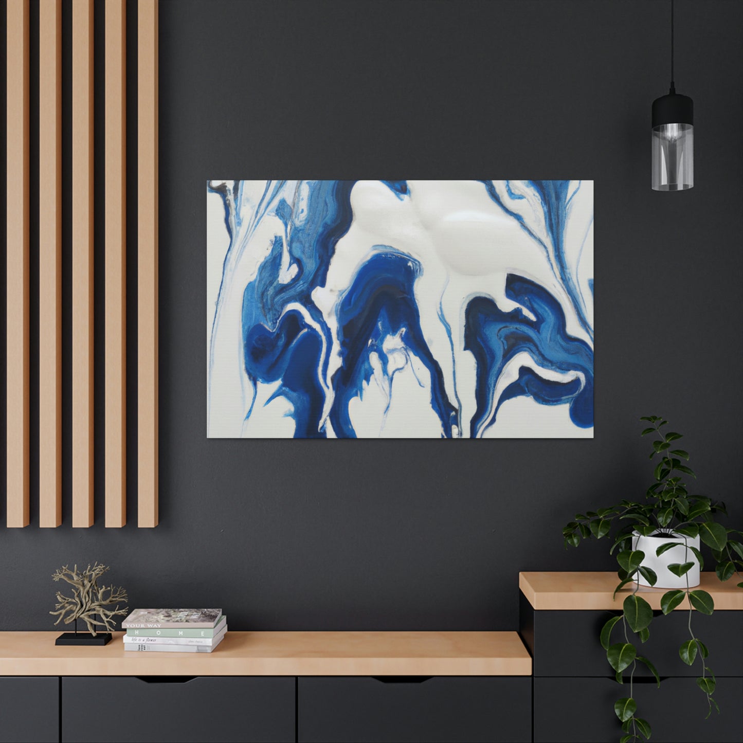 Blue Flux. - Canvas