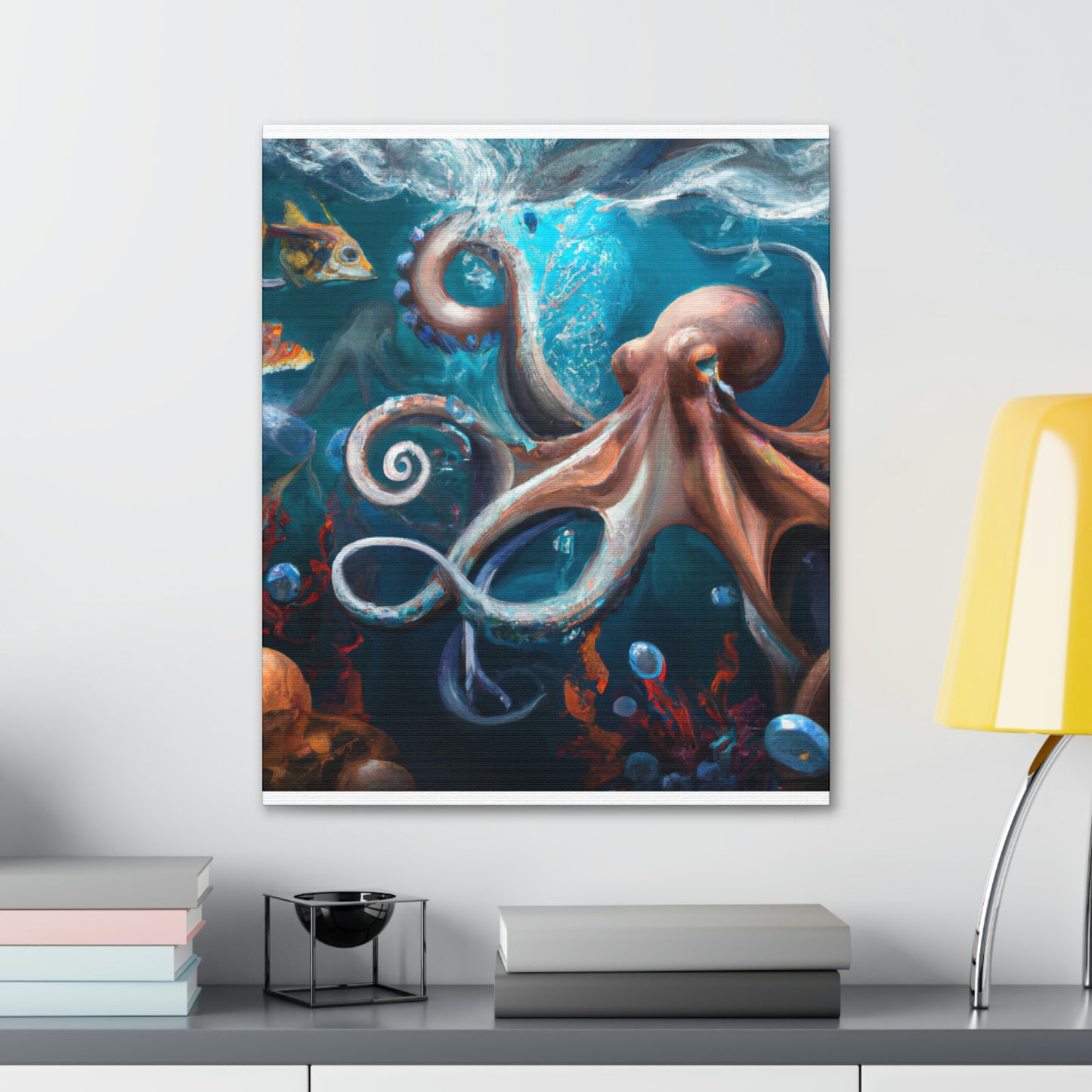 Ocean Marine Glow. - Canvas