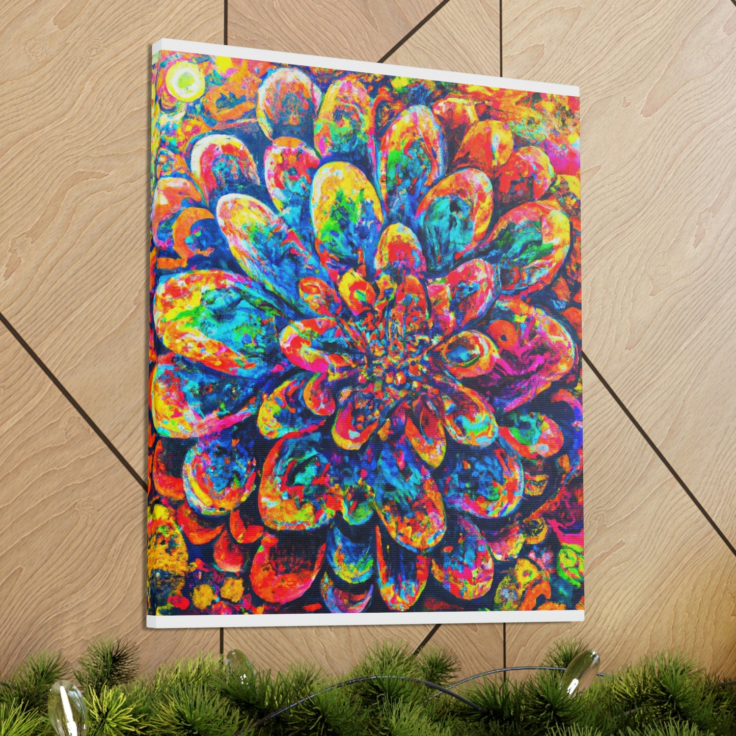Psychedelic Bloom. - Canvas