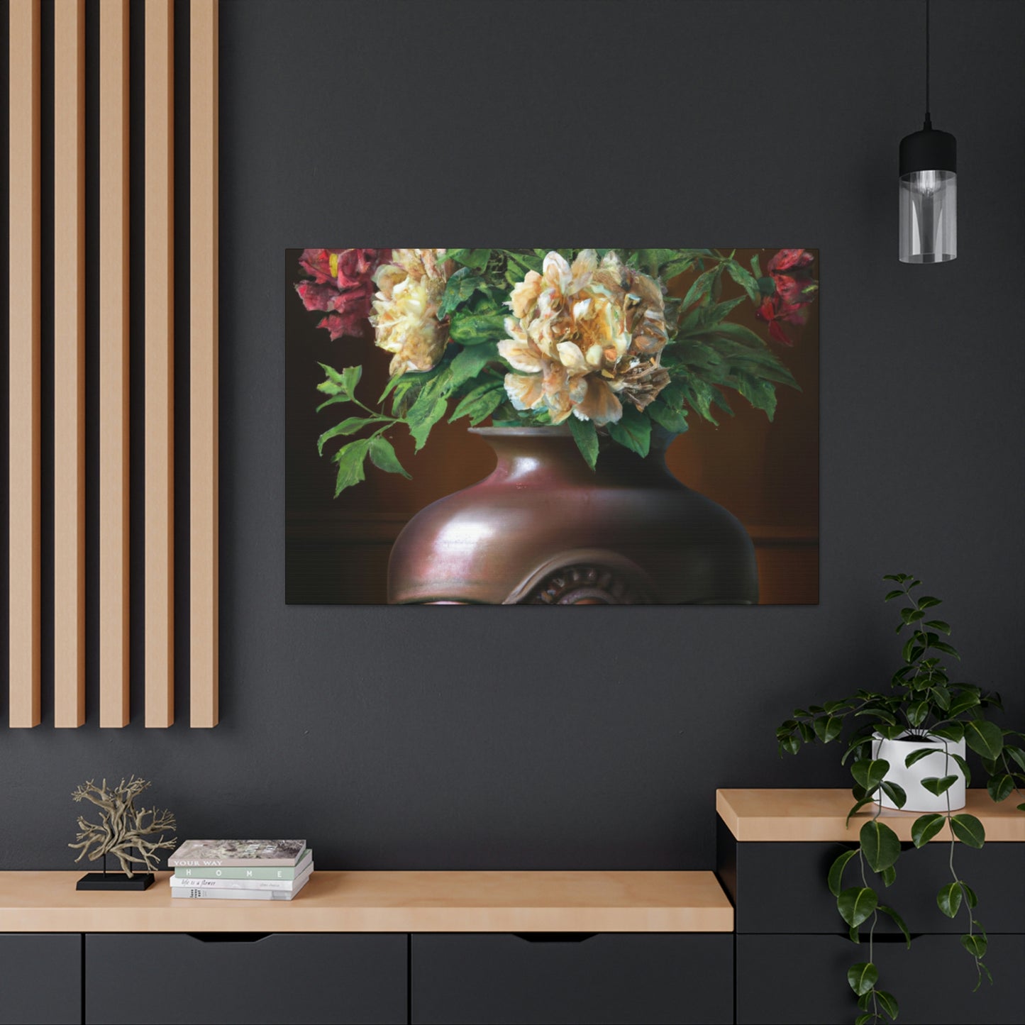 Vase Palette Flourish - Canvas
