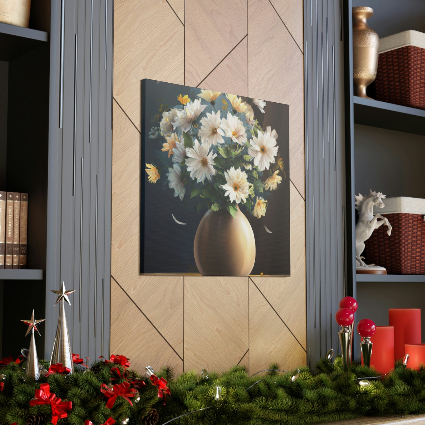Vase Floral Splendor - Canvas