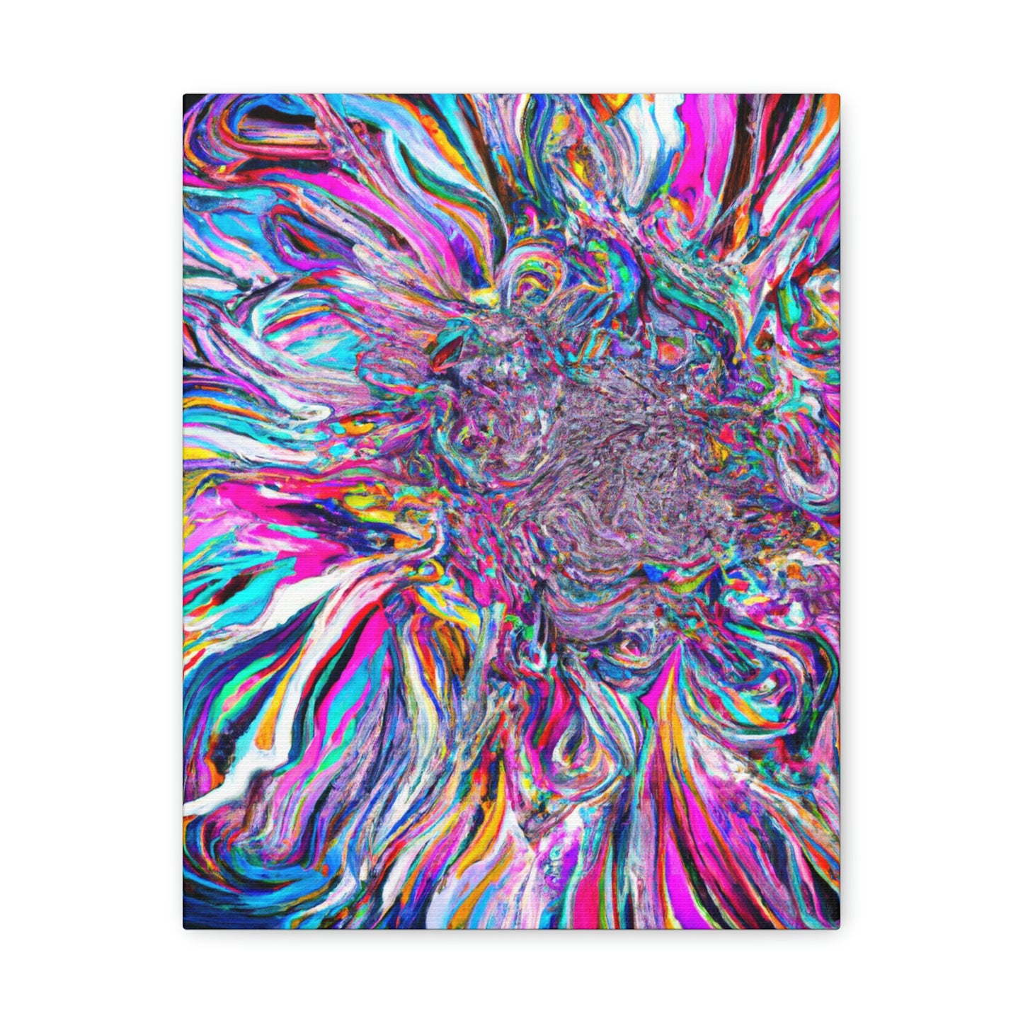 Psychedelic Bloom. - Canvas