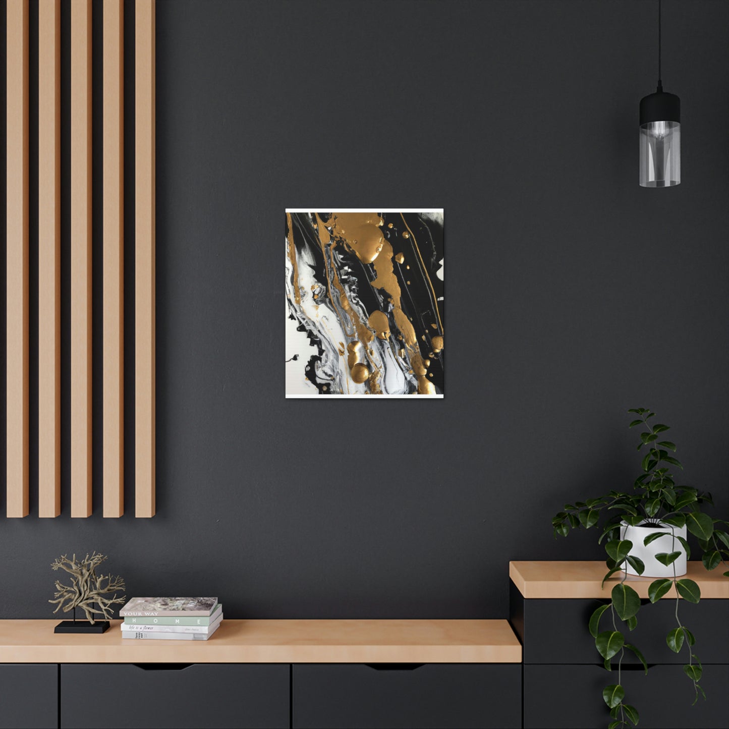 Glittering Noir Luxe - Canvas