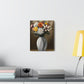 "Delicate Vase Blooms" - Canvas
