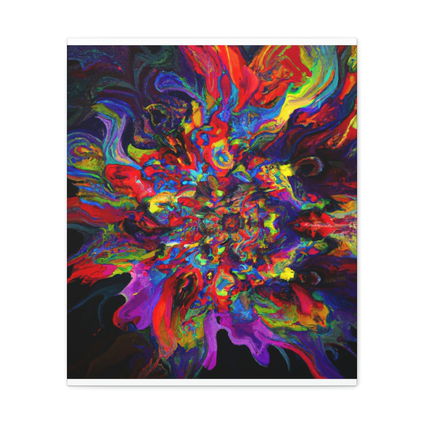 "Trippy Blooms" - Canvas