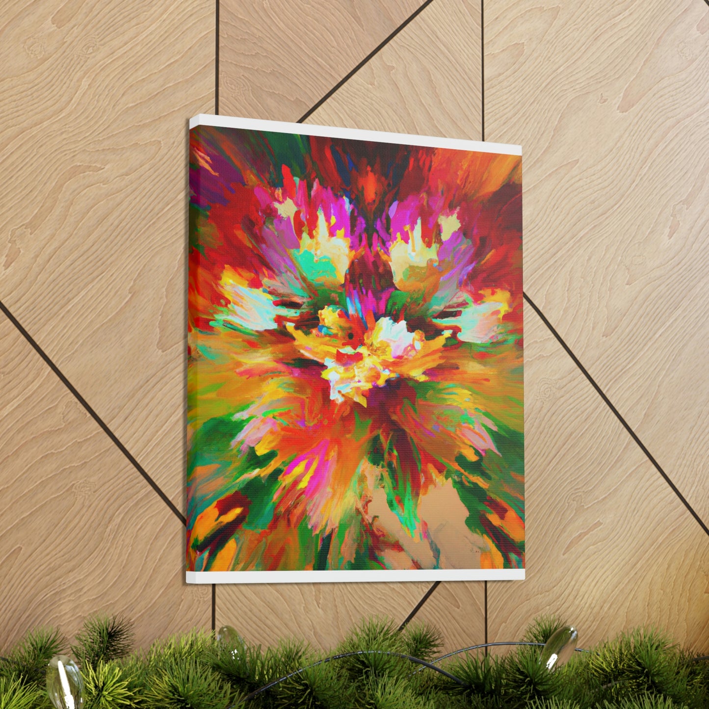 Illuminated Bloom. - Canvas