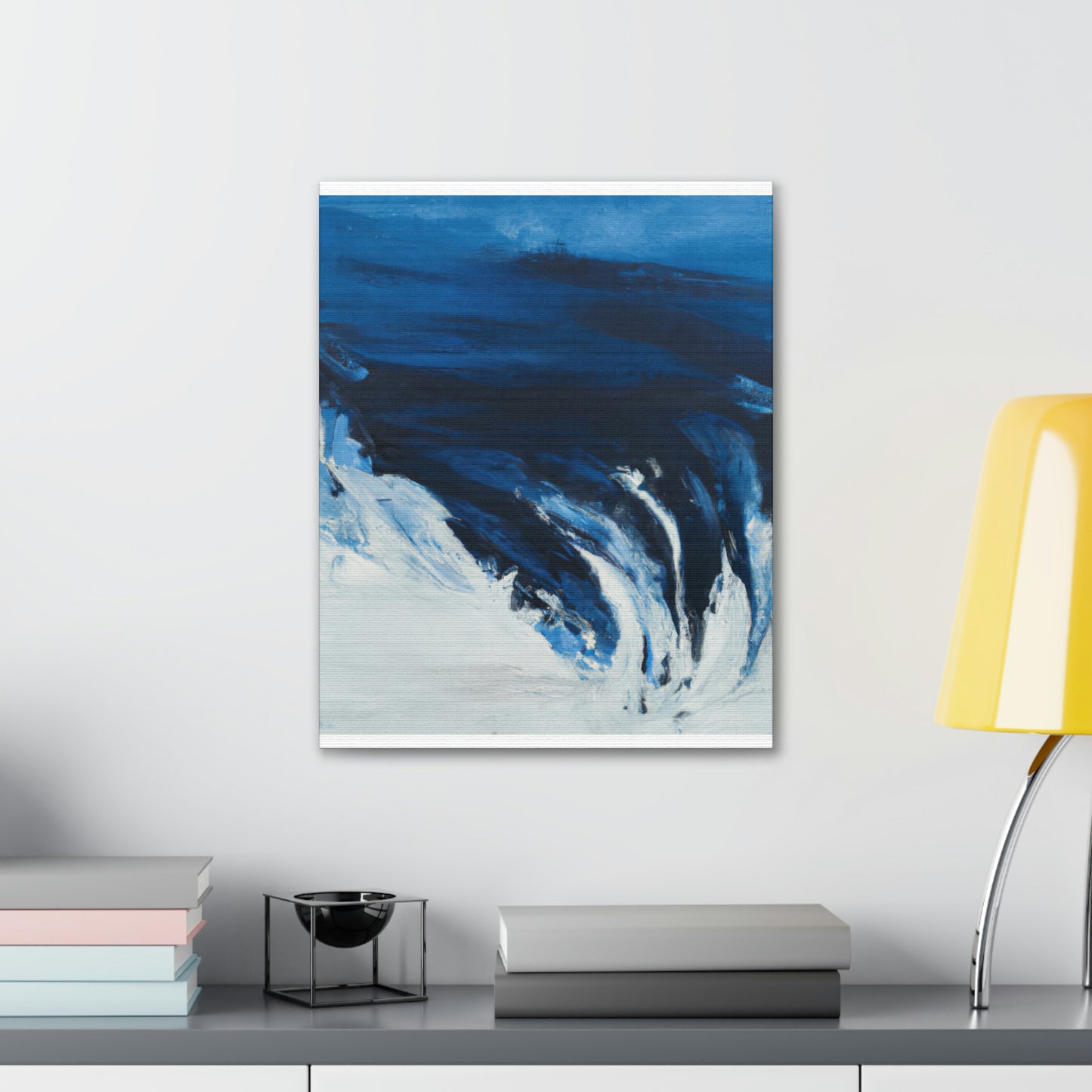 Blue Intricate Flux. - Canvas