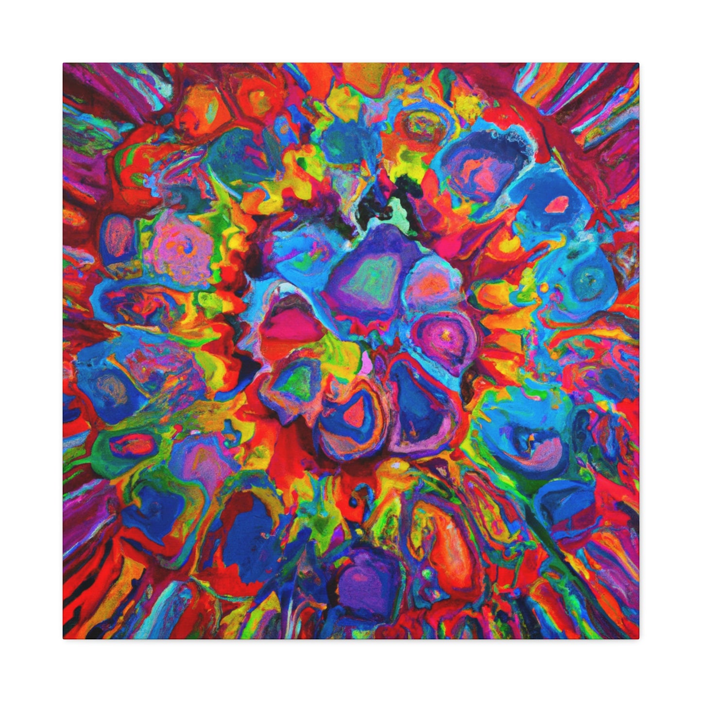 Trippy Floral. - Canvas