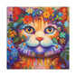 Feline Floral - Canvas